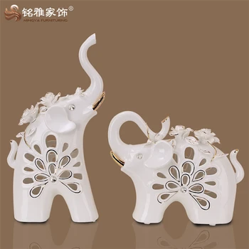 Ceramic Decorative White Ceramic Elephant Figurine Buy Custom