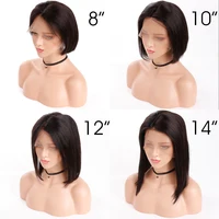 

New Arrival Cheap Brazilian Human Hair 4*4 Lace Closure Wig Free Shipping Short Bob Wigs