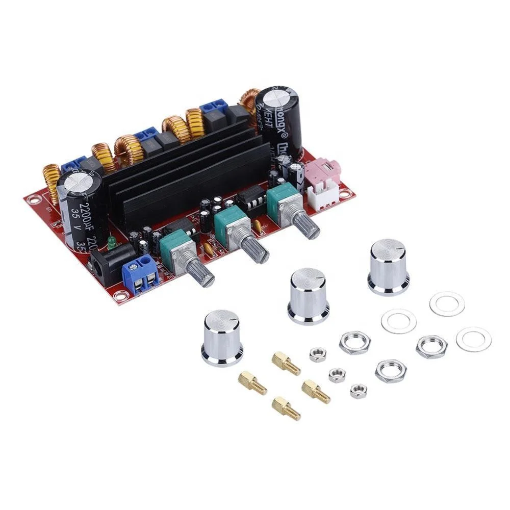 

TPA3116D2 12V - 24V 2 * 50W + 100W 2.1 Channel Digital Subwoofer Power Amplifier Board Module XH-M139