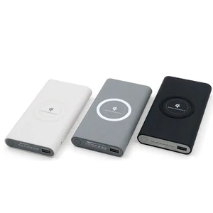 10000mAh Portable Qi Wireless USB Power Bank Mobile Phones