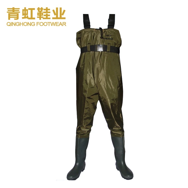 
Hotsales 70D Waterproof Nylon PVC Fishing Chest Waders Fishing Boots 