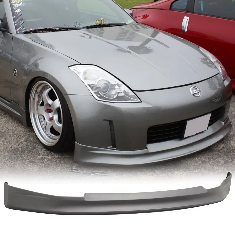 For 03-05 Nissan 350Z NIS Style Black Front Bumper Chin Spoiler Lip Protect...