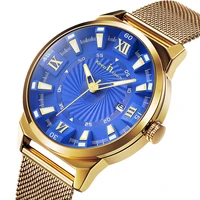 

2019 Wholesale fashion man mesh watches luxury quartz waterproof wrist watch manufacturer