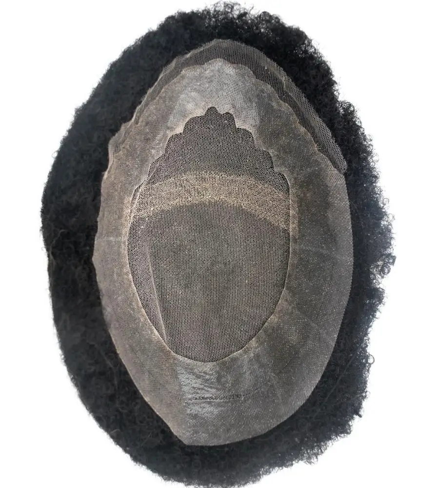 

Cheap price human hair afro kinky hairpieces for black men