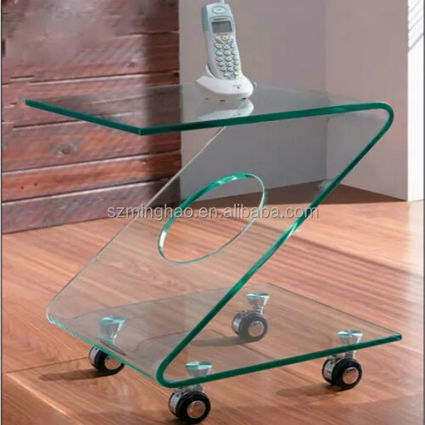 Z Shape Small Acrylic Coffee Table Tea Table With Wheels Buy Z