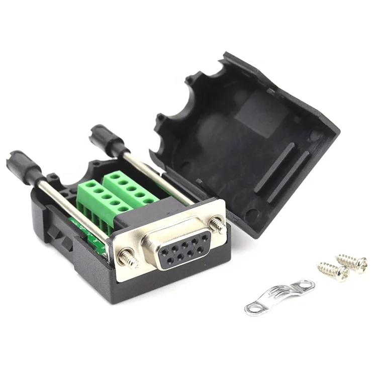 D Sub 9-pin Female Port Adapter To Terminal Connector Signal Module ...