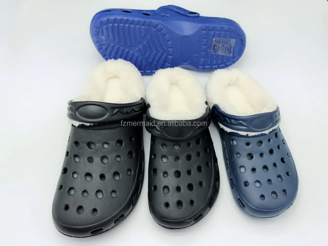 2024 New Style Eva Clogs Winter Fur slippers Lined Slipper Garden Outdoor Clogs