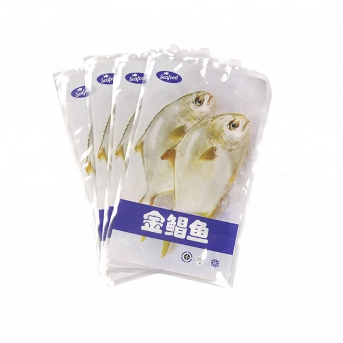 Wholesale Custom Laminated Plastic Zipper Frozen Fish Vacuum Bag Dried