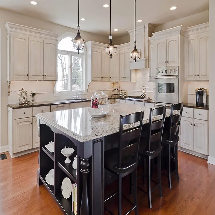Black Paint Ready To Assemble Modern Design Handel Kitchen Cabinet - Buy Ready To Assemble ...
