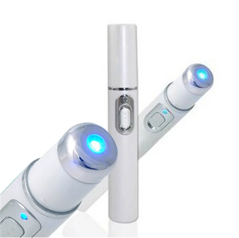 

Beauty Device Facial Beauty Machine Scar Acne Pen Removal Anti Wrinkle Aging Therapy Acne Treatment Blue Light Laser Pen, White
