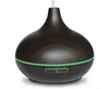 300ml Essential Oil Diffuser, beautiful Espresso Black Wood Grain Finish Ultrasonic Aroma Humidifier Cool Mist Oils Diffusers