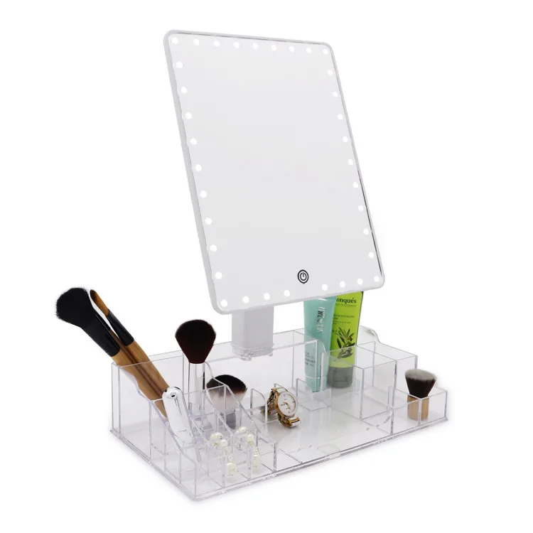 Luxury Acrylic Cosmetic Make Up Led Lighted Hollywood Makeup Mirror