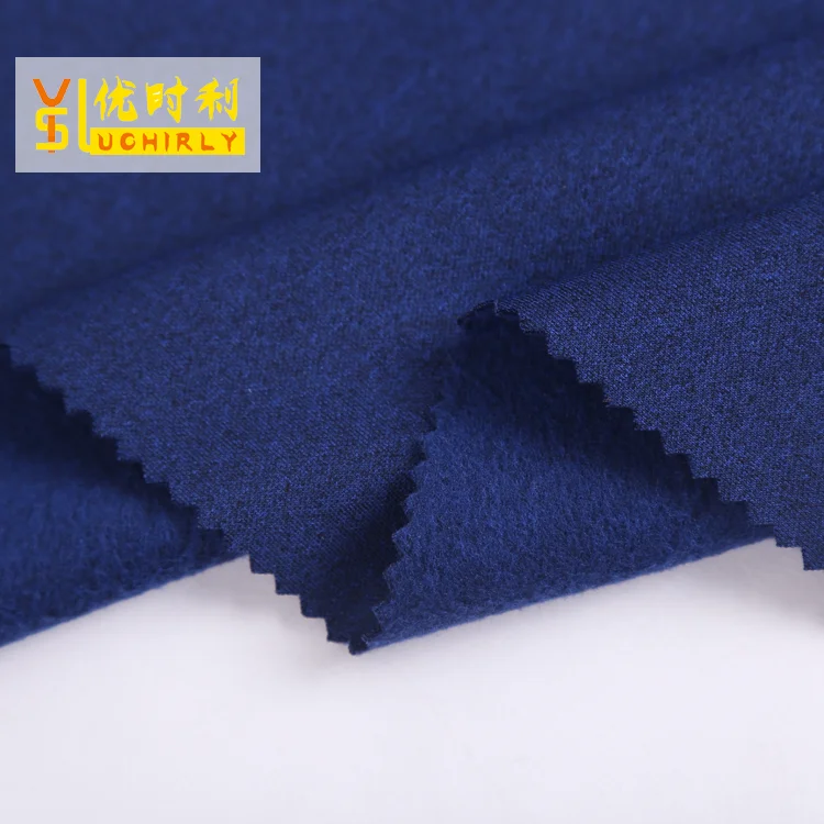 
Hot design sweater brushed double side polyester cation fabric 
