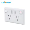 Hot selling wall switched socket Leishen double powerpoints with USB Australian plug