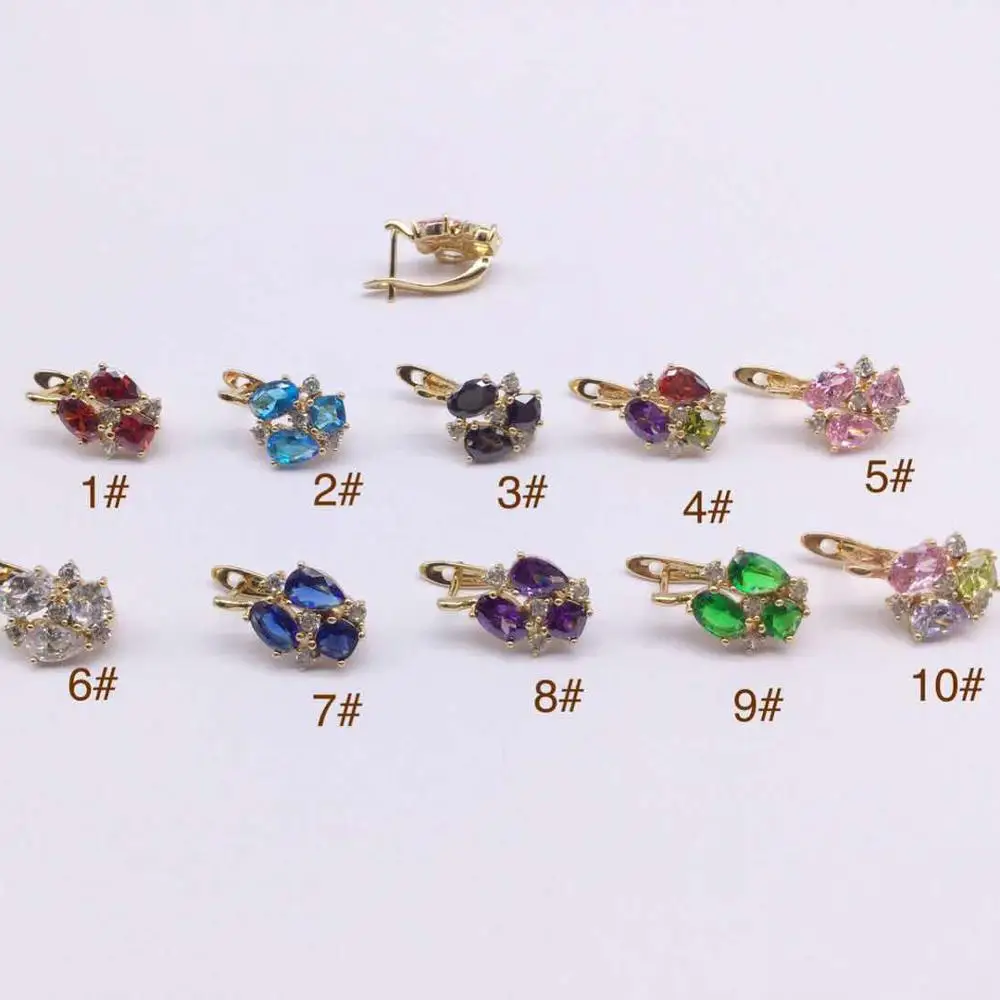 

yiwu Xuping Jewelry 18K Gold Plated Fashion Huggies Earring jewelry For ladies