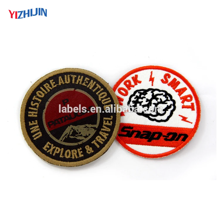 

Customized embroidery and print logo twill patch, All color