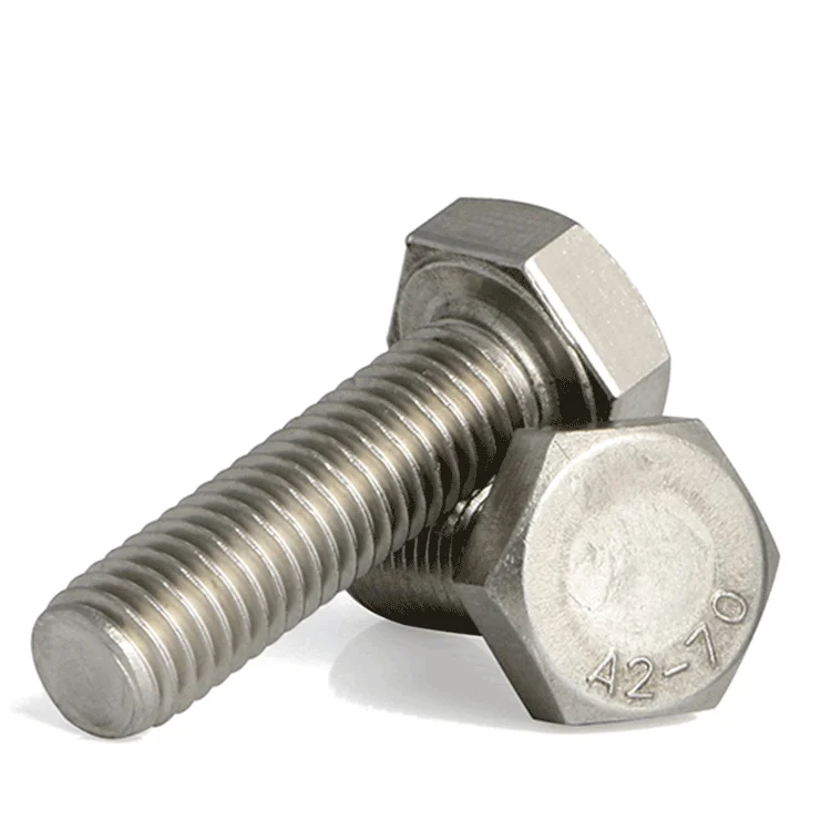 
Standard 1/2'-1' stainless steel 18-8 hex bolts with ISO9001 