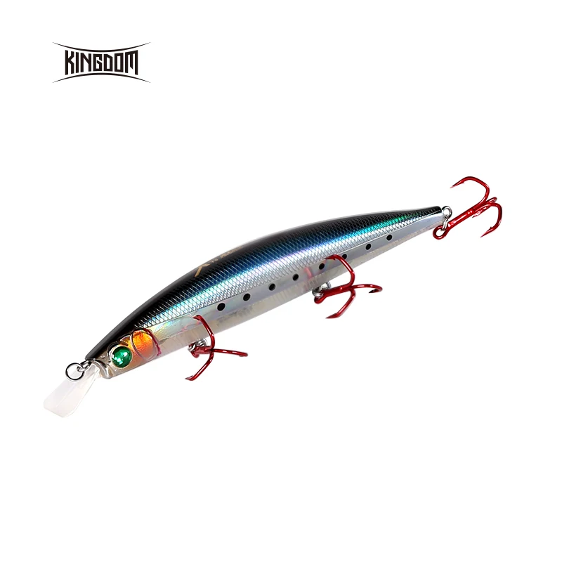 

KINGDOM Model 5358 128mm 23.5g/90mm 10g Artificial Hard Body Minnow Switchable Lips For Sea Bass Fishing Lures, 7 colors available