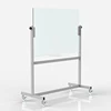 NEW Thick 8mm Tempered Glass and SPCC Transparent Removable Glass Board Whiteboard With Non marring Grip Swivel Casters