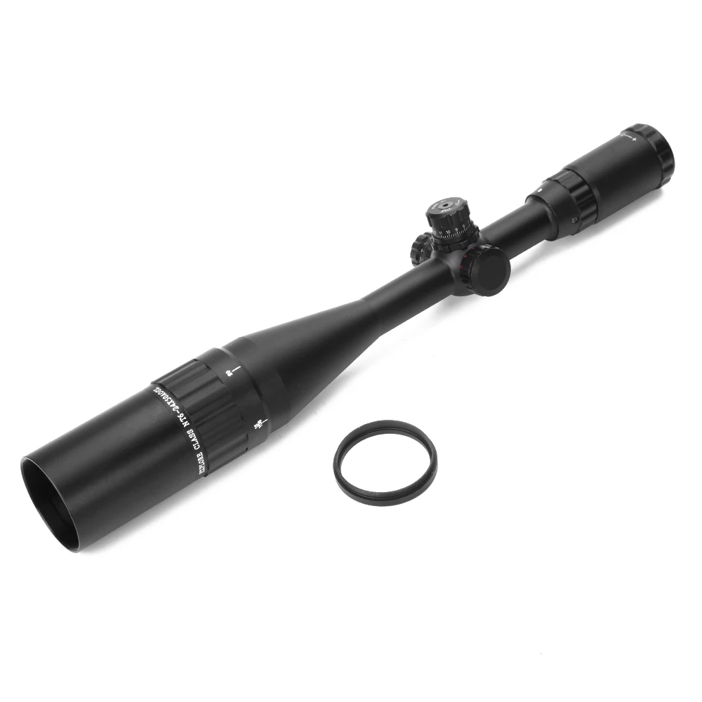 

HY 6-24x50 AOE hunting scope long range riflescope with mil dot reticle, Black