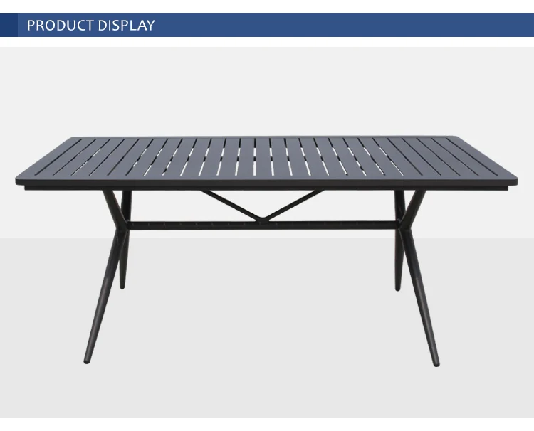 Modern Design Commercial 6 Seat Garden Chair And Table Aluminum Outdoor