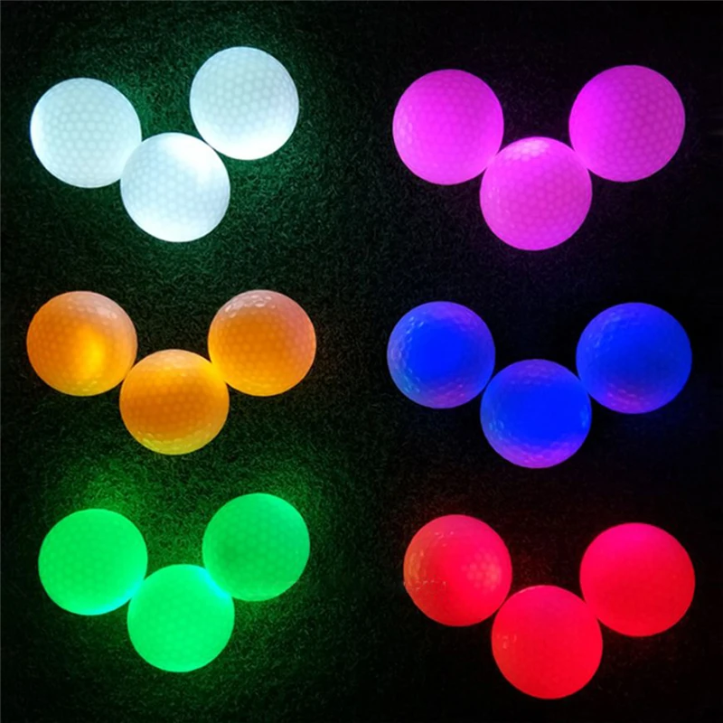 Wholesale Green Luminous Fluorescent Golf Ball For Dark Night Play A115