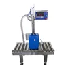 Hot sale products PLC control roller table 4 filling head drum filling machine with weighing sensor