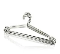

HONVEY 10 Pack 16.5 Inch Stainless Steel Strong Metal Standard Cloth Coat Hanger