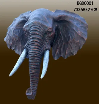 resin elephant head