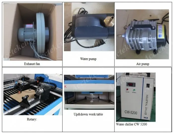 China 60W 80W 100W wood acrylic MDF fabric laser cutting machine/ 6090 co2 laser engraving machine