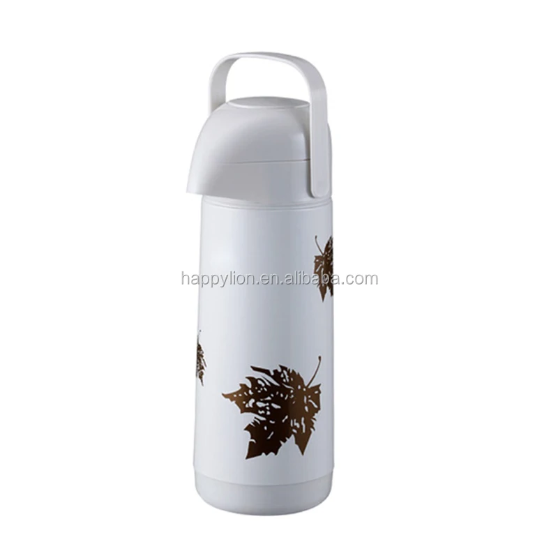HAPPY LION Thermos Air Pump Coffee Airpot Vacuum Tea Flask With