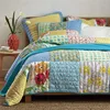 Soft bright reactive printing 100% cotton King 3pcs bedspread patchwork handmade quilt