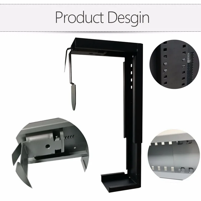 Adjustable Wall Mount Cpu & Computer Holder Under Desk,Cold Rolled ...