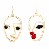 

ed01384c Simple Zinc Alloy Fashion Accessories Face Earrings