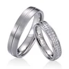 wholesale Channel setting men's titanium ring three stones