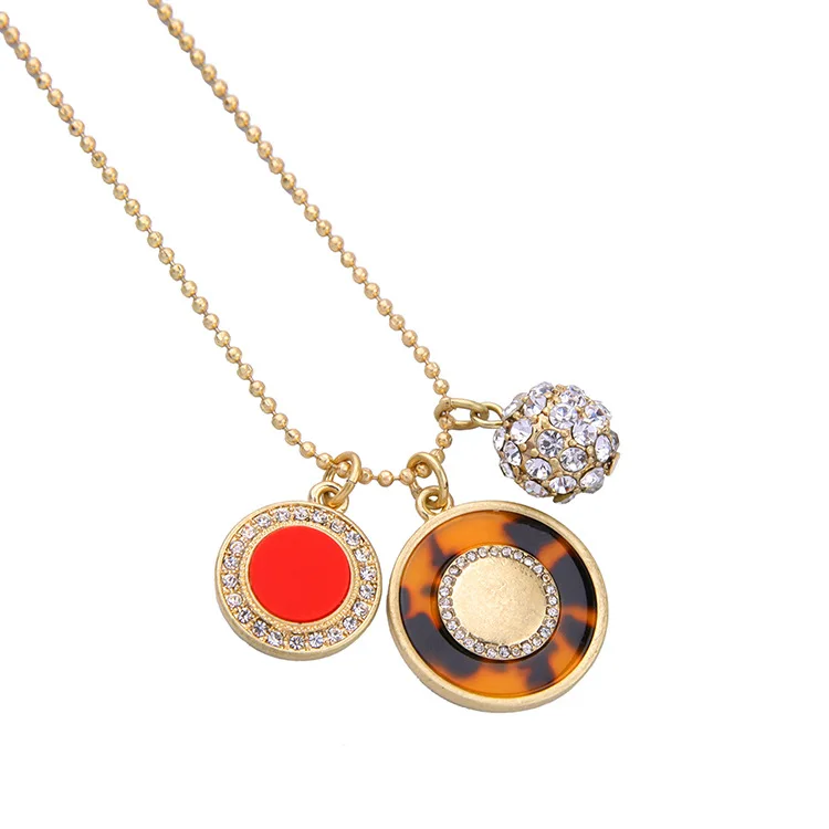 

Albaba Com 10 To 15 Gram Gold Coin Necklace Designs Leopard Resin Pendant Necklaces, N/a