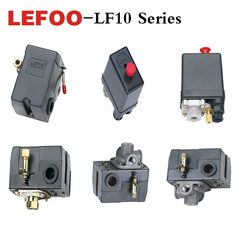 Air Compressor Pressure Switch Lefoo LF10-1H 125/175 PSI 1 port MIN 50 MAX 175 