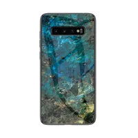 

New Marble Design Tempered Glass Phone Case for Samsung Galaxy S10 S10 plus S10E A8s A9 2018 M10 M20