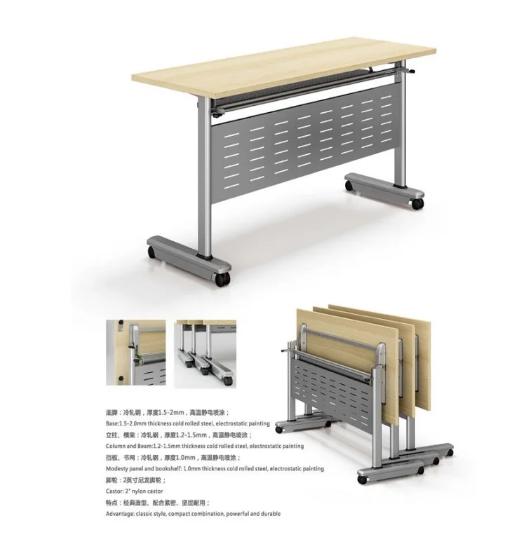 Cheap Black Metal Movable Folding Training Desk For Sale Buy