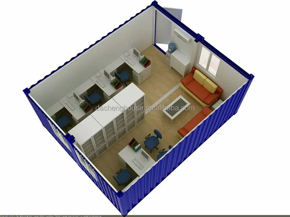 Diseño de la oficina moderna sala móvil fácil prefabricadas casas ... En Para Dos casa Oficina diseño