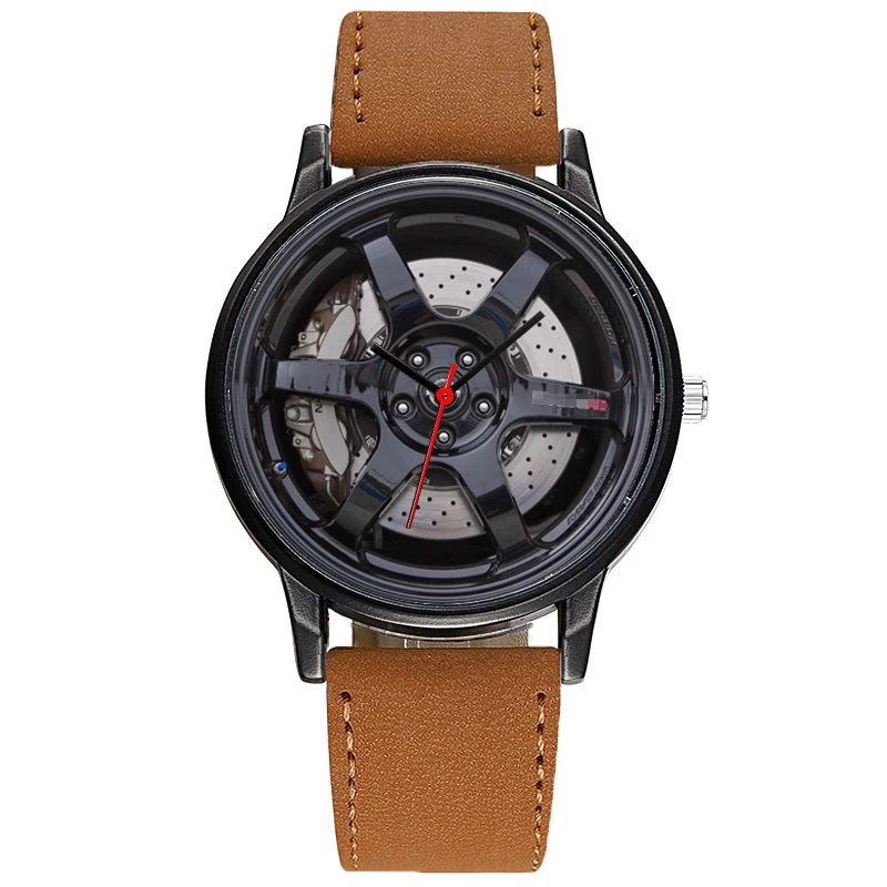 Custom Design Watch Car Accessories Watch Vehicle Wheel Hub Rim Watch Personalized