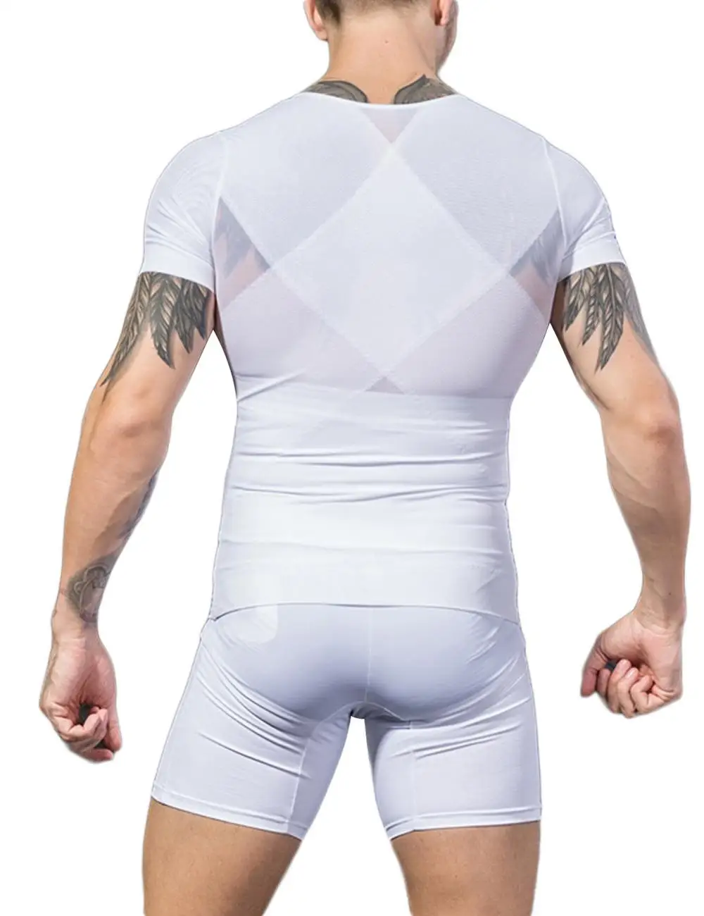 
Wholesale High Quality New Nylon And Spandex Body Shaper For Men 