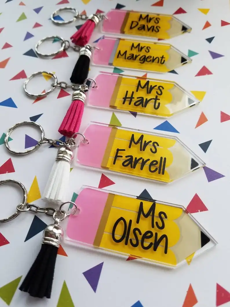 personalized-teachers-day-acrylic-pencil-keychain-buy-acrylic