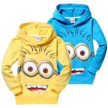 Brand cartoon anime figure Despicable Me Spongebob Children Hoodies Kids Jackets Coat Clothing Boys Girls Autumn Winter Sweater