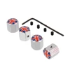 Car Auto Wheel Tyre Valve Cap Anti-theft Steal Dust Covers For U.S.A UK Russia ltaly Flag Auto Air Stems Cover