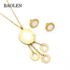 Stainless Steel Material 18k Gold Plated White Shell Jewelry Set Guangzhou Buy China Made Jewelry