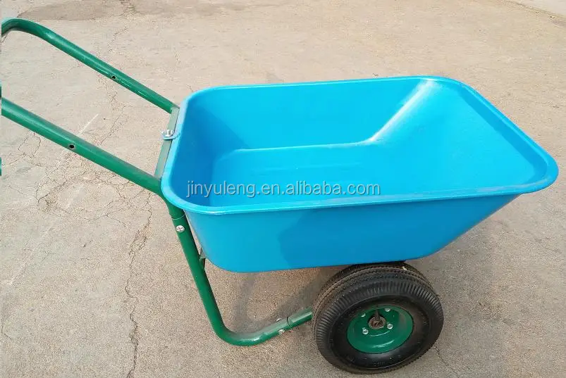 prower two wheels handbarrow for garden, farm wheelbarrow garden cart