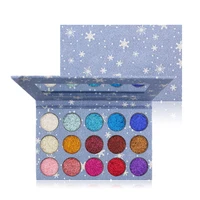 

New 15 Color Glitter Eyeshadow Shine Cardboard Palette With Mirror