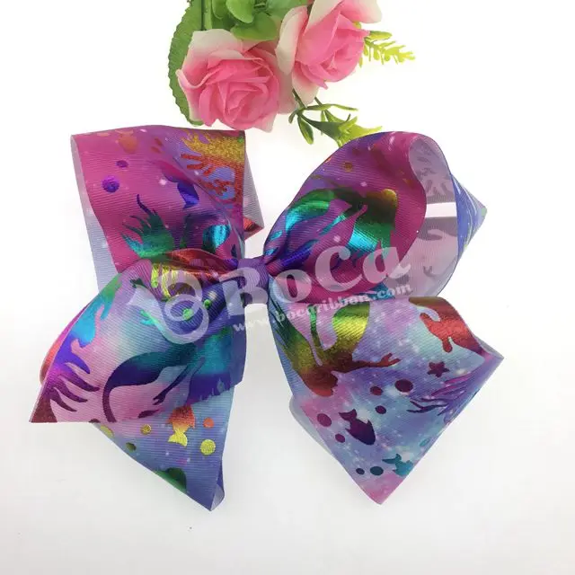 

50pcs DHL Free shipping Mermaid JoJoSiwa Large Signature Hair Bow, 196 colors