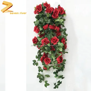 Hiasan Dinding Buatan Bunga Gantungan Keranjang Bunga Dekoratif